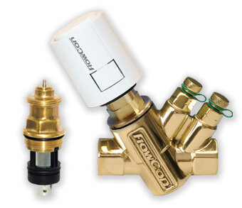 FlowCon EVS insert DN15-25 in FlowCon AB Valve with EV Actuator - HVAC